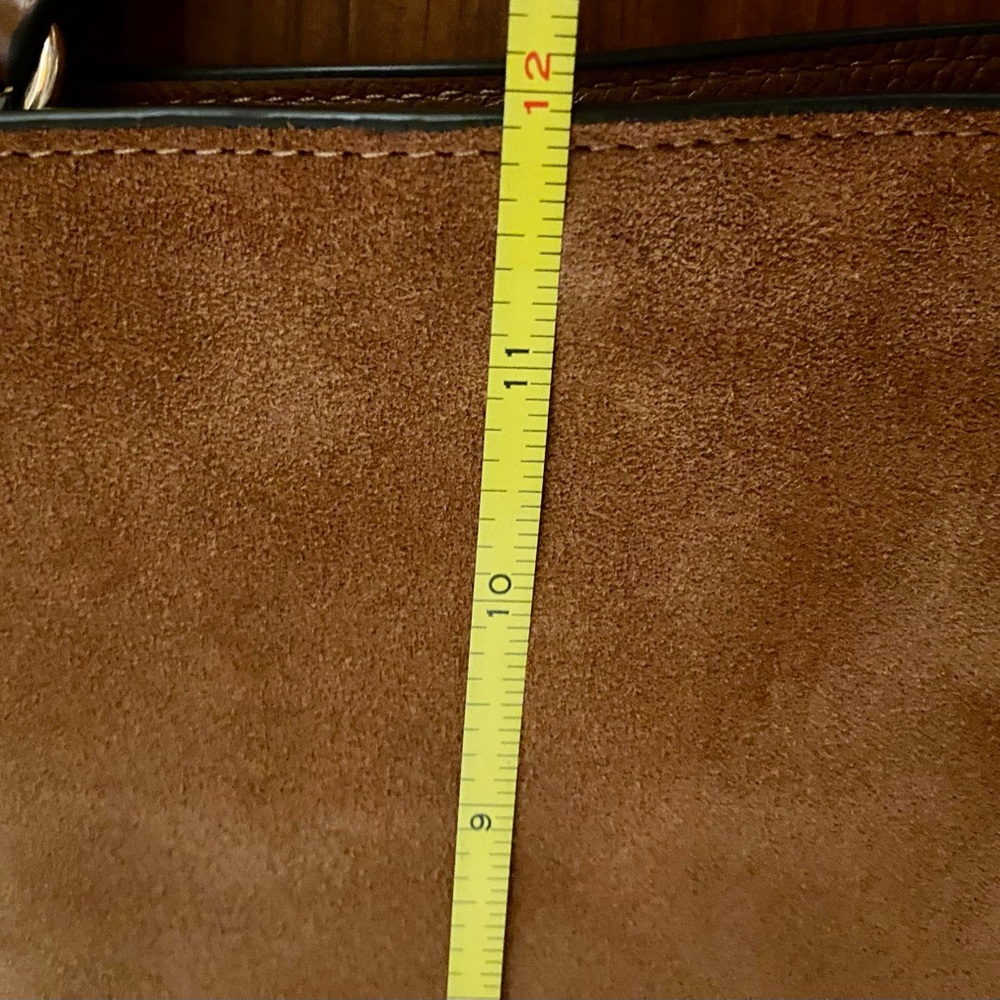 Coach Brown Suede Tote - Picture 14 of 17